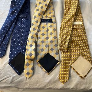 Set of three designer ties. In great shape